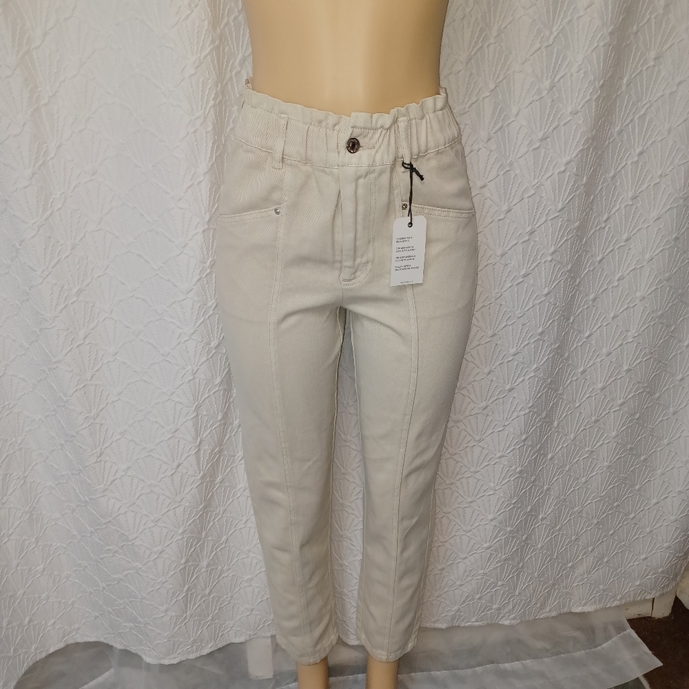 Forever 21 New Women Pant Size 27 Cream Pants